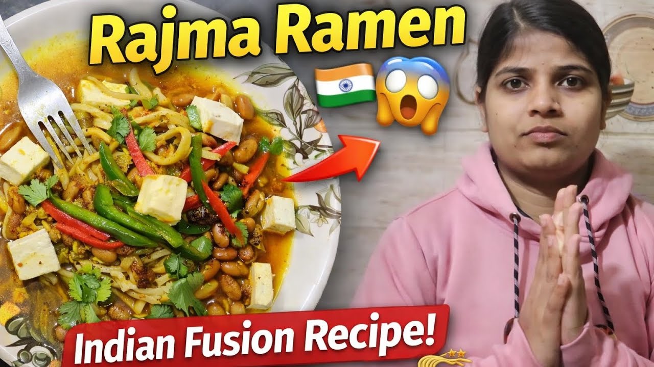 Rajma Ramen 😱🍜 | Indian Fusion Recipe | Easy & Unique Noodles 