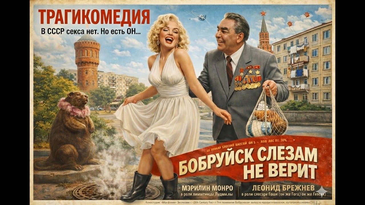Мерелин Монро и Леонид Брежнев. Бобруйск слезам не верит — мелодрама 1 серия.
