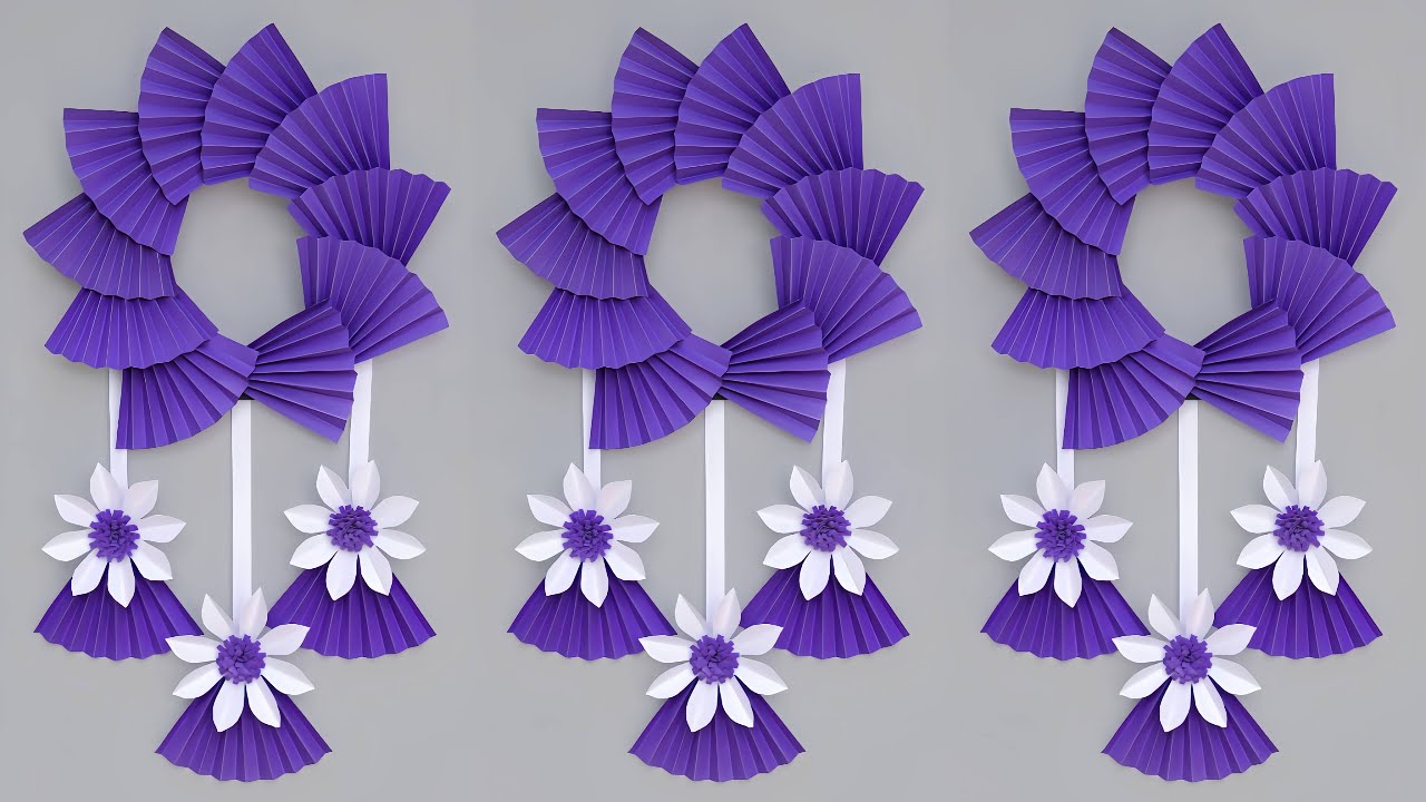 DIY Geometric Paper Wreath: Modern Home Entrance Decor