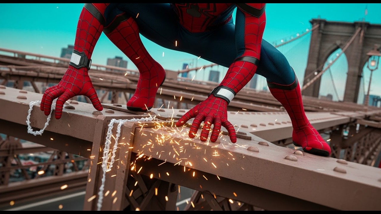 Spider-Man 2 No Web Challenge: Extreme Parkour Across Every Bridge