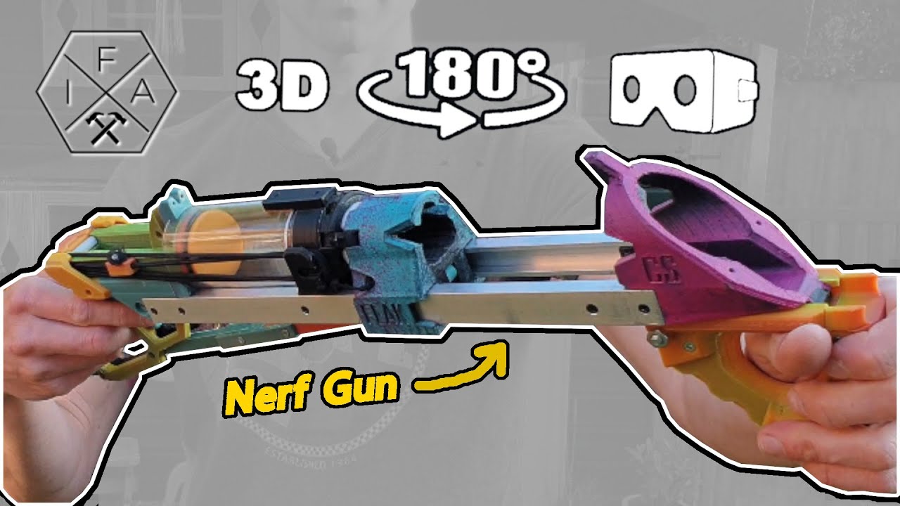 The BEST Nerf Shotgun is 3D Printed | Captain Slug FLAK [4K VR180 3D]