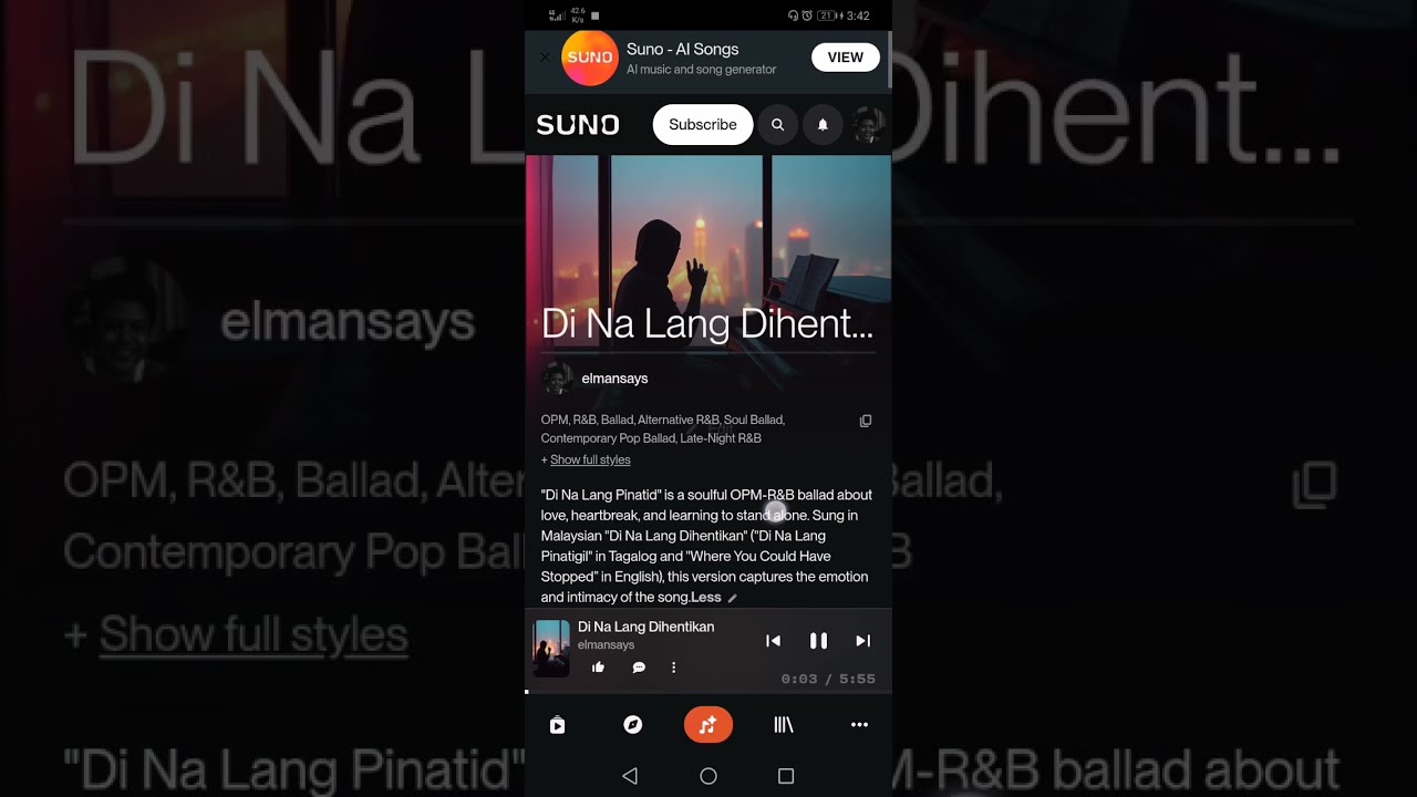 Di Na Lang Dihentikan #WhereYouCouldHaveStopped #OPM #RNB #Ballad #Malaysian #BahasaMelayu #Male