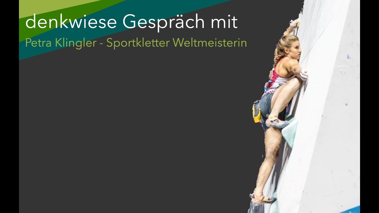 denkwiese Gespr&auml;ch - Petra Klinger Sportkletter Weltmeisterin