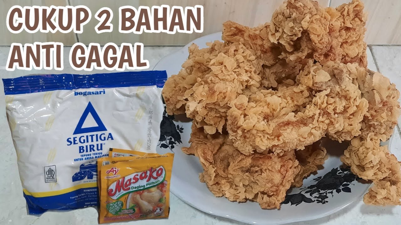 RESEP MEMBUAT AYAM KRISPI !! HANYA 2 BAHAN !! ANTI GAGAL