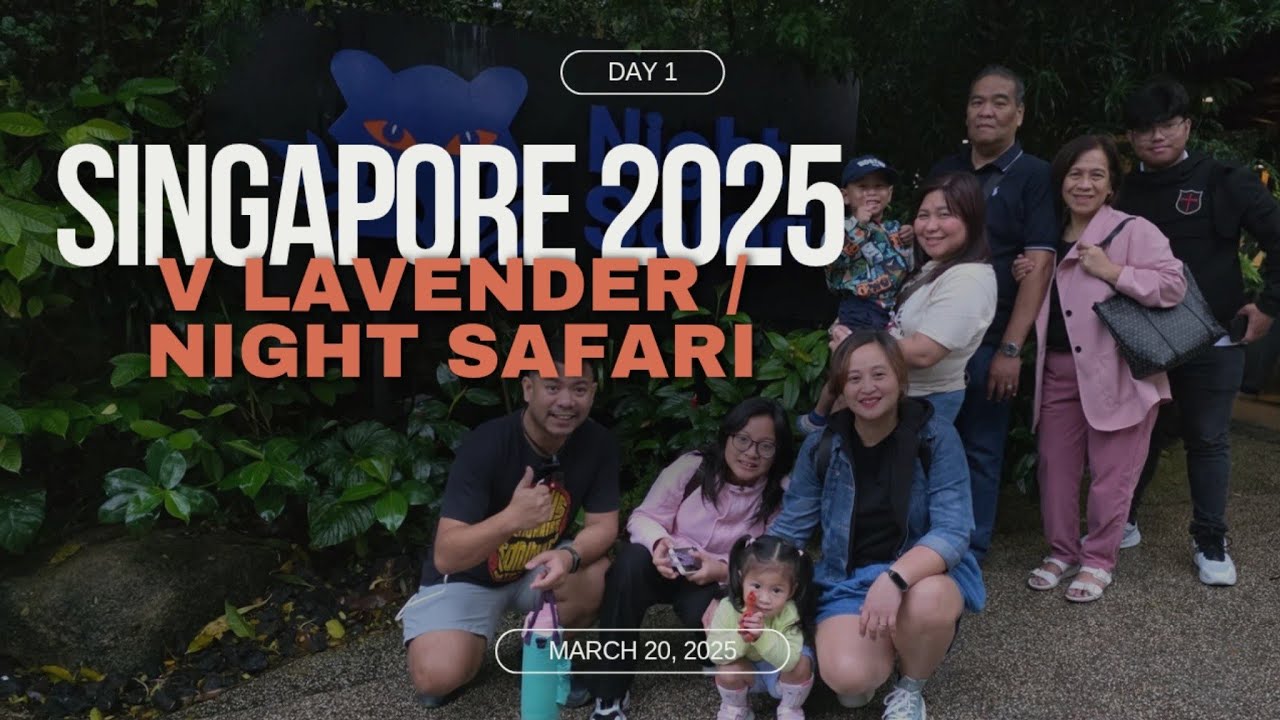 SINGAPORE TOUR 2025 (Part 1) V Hotel Lavender | Mandai Night Safari