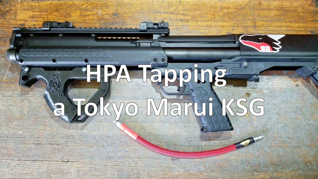 How to HPA tap a KSG | CQB Russian hpa line for TM shotguns