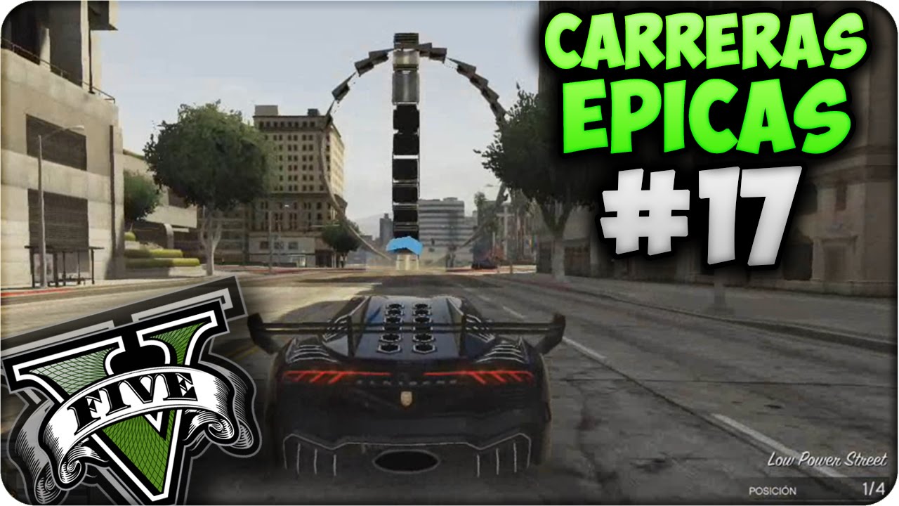 GTA V Online - Super Looping Extremo!! - Carreras Épicas #17 - Funny Moments GTA 5