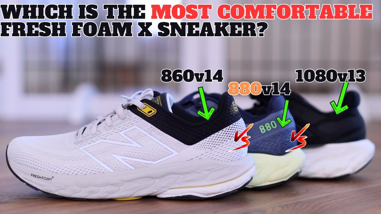 Which is The Most Comfortable? New Balance Fresh Foam X 860v14 vs 880v14 vs 1080v13