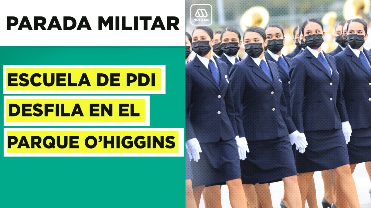 Escuela de Policía de Investigaciones desfila en la Parada Militar 2021