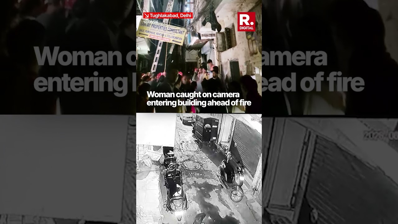 BREAKING: Woman Caught On Camera Entering Building Ahead Of Explosion | Exact Moment | Tughlakabad