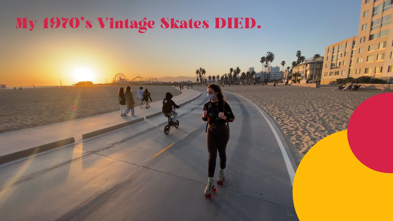 Roller Skate Vlog | BEACHSIDE SUNSETS & FAREWELL TO MY VINTAGE SKATES !
