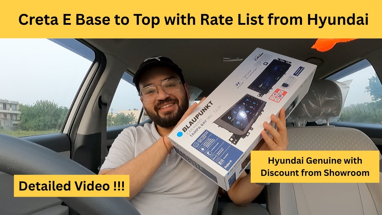 Creta Base to Top with Hyundai Genuine Accessories -  From Hyundai Dealership | Creta E Diesel