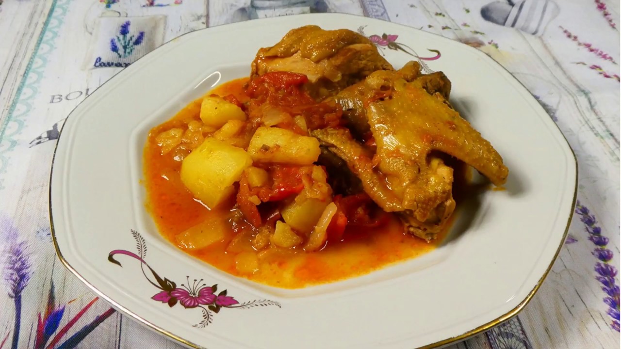 #137 Pollo in umido con patate e peperoni