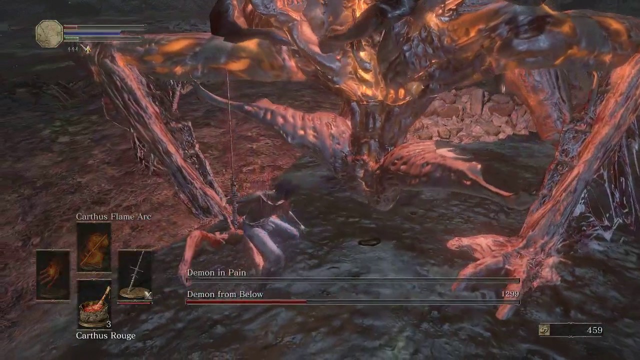 Dark Souls 3 Ringed City - SL1 NG+7 Demon Prince No Rolling or Blocking