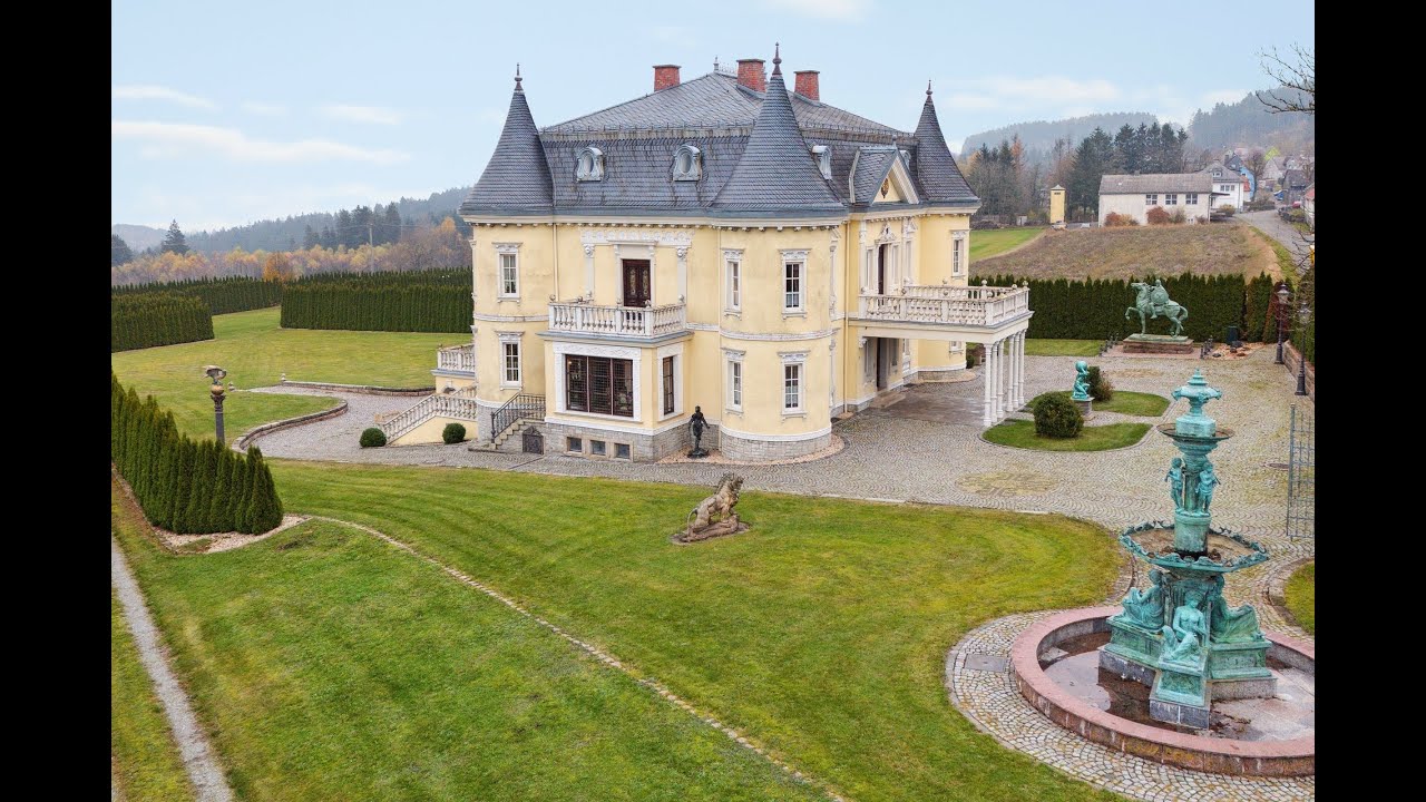 Neuwertige Schloss-Villa mit Fußbodenheizung zu verkaufen, Video-Besichtigung
