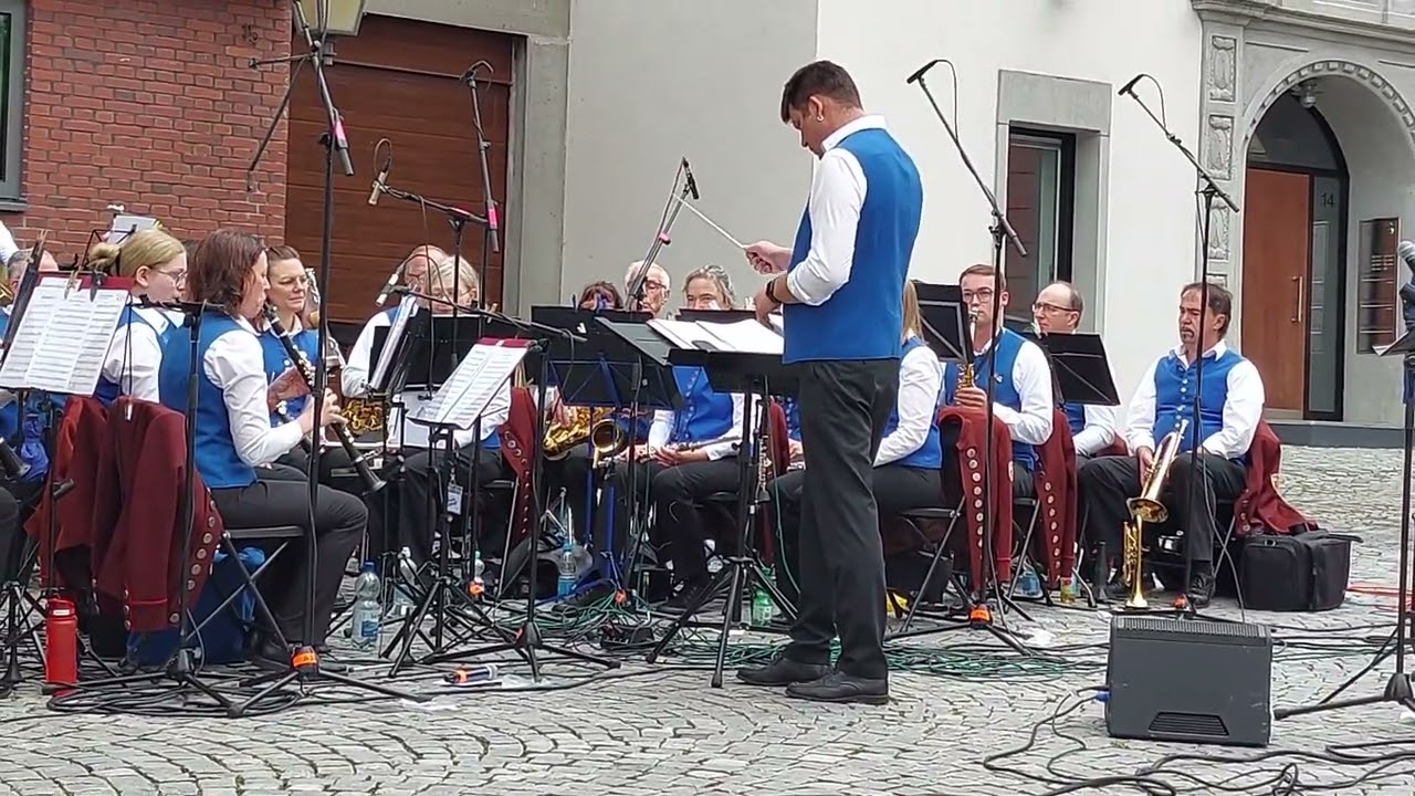 Marsch der Titanen.  Musikverein Kirchdorf an der Iller.  Ulm, Baden-Württemberg. 