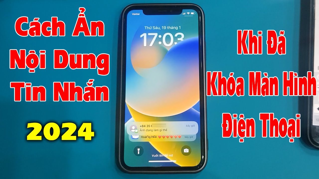 C&aacute;ch ẩn nội dung tin nhắn hiển thị tr&ecirc;n m&agrave;n h&igrave;nh điện thoại khi đang kh&oacute;a