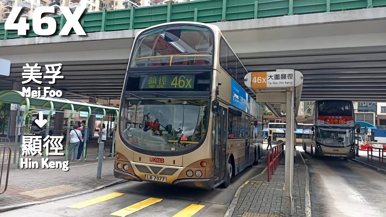 九巴KMB 46X 美孚→顯徑Mei Foo→Hin Keng[全程Full Journey][已退役]