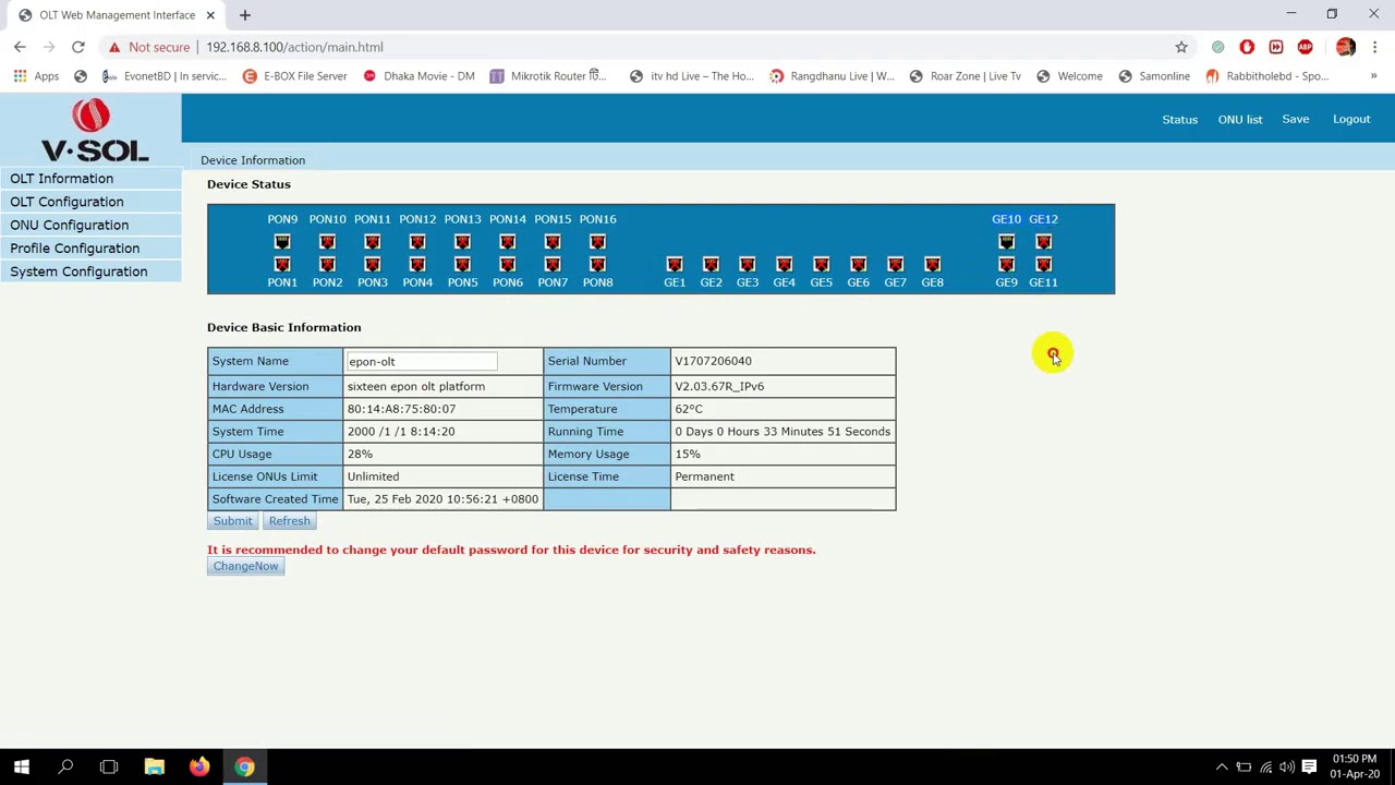 How to Use All Uplink Port as a Switch In VSOL OLT