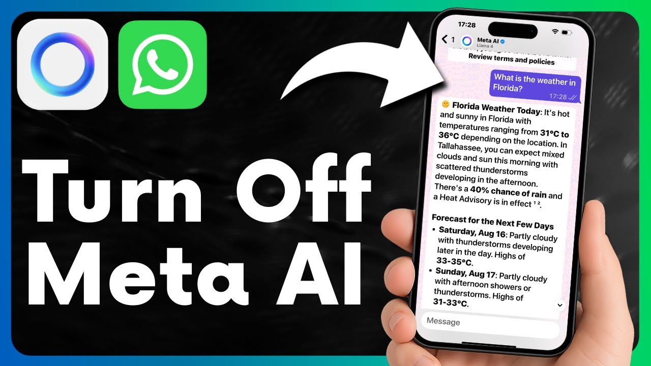 🤖🚫 How to Turn Off Meta AI on WhatsApp
