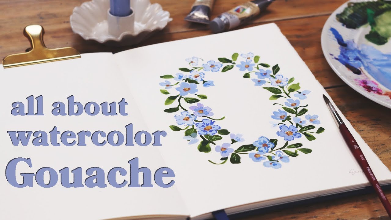 Never Tried Gouache? This Floral Wreath Is the Perfect Place to Start
