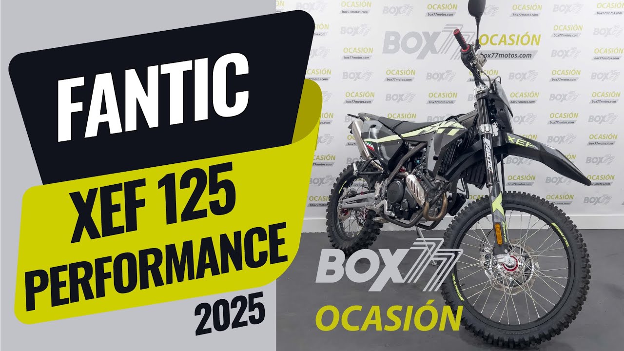 Vídeo de la Fantic XEF 125 Performance del 2025 (vendida)