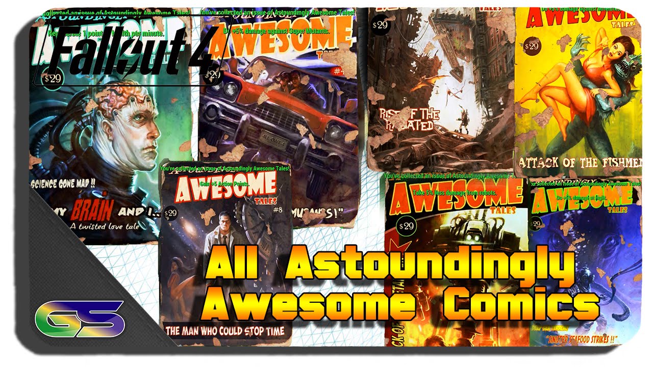 Fallout 4 - All Astoundingly Awesome Tales Comic Book Locations