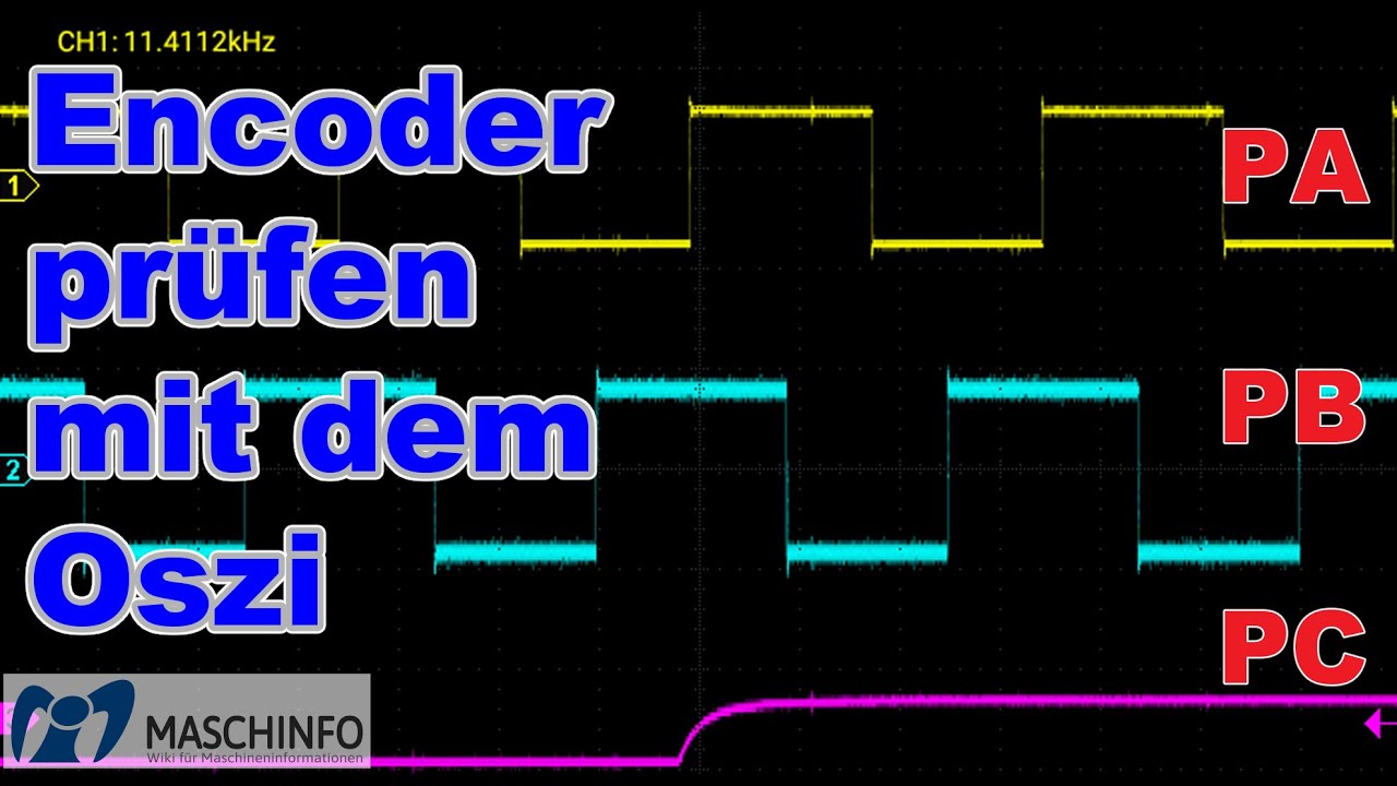 CNC-Servo-Encoder prüfen mit dem Oszi