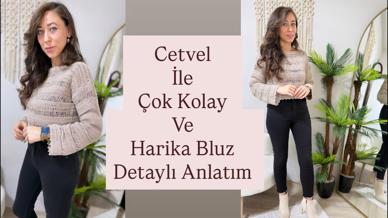 Cetvel ile çok kolay harika bir bluz detaylı anlatım