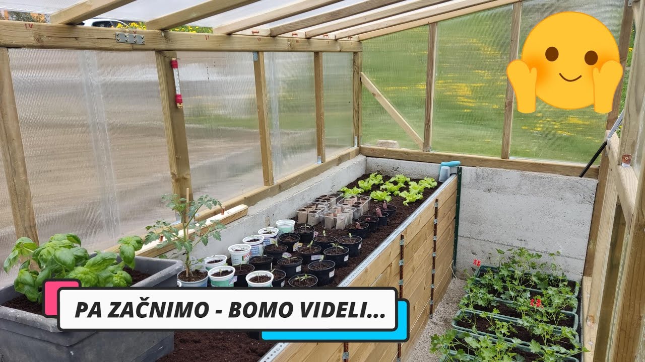 Izdelava lesenega RASTLINJAKA delno vkopanega v zemljo