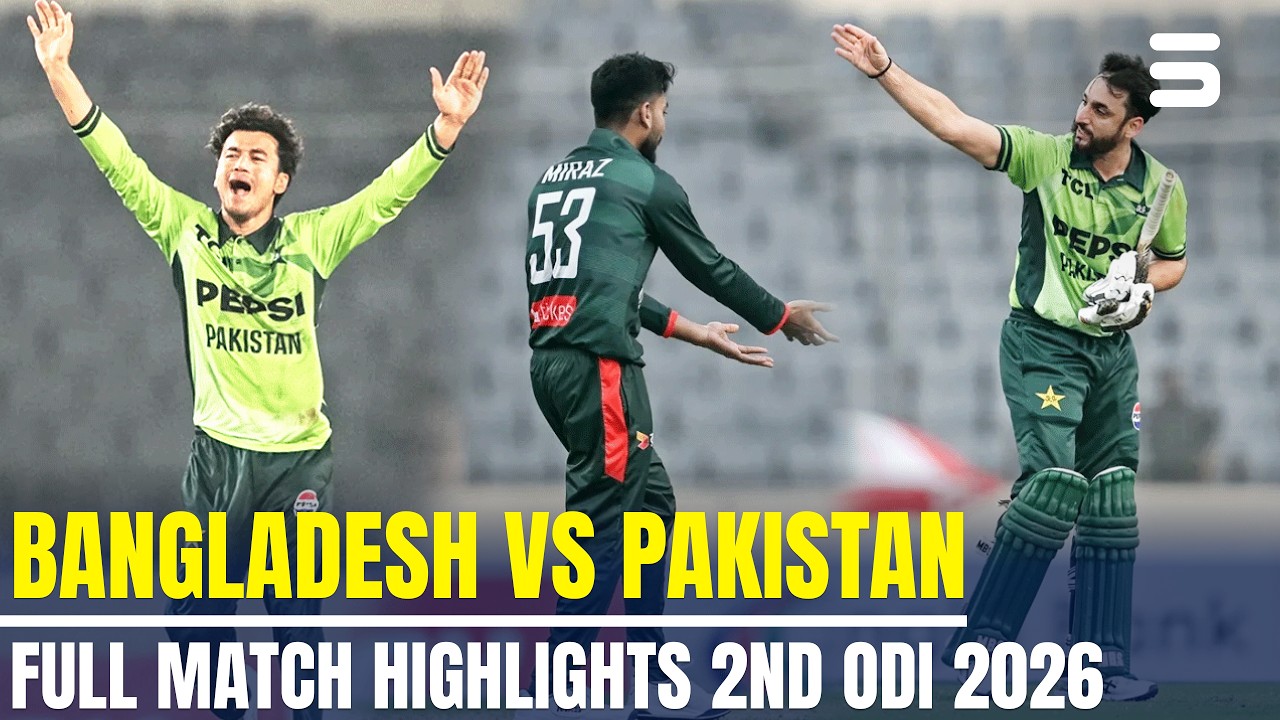 Full ODI Highlights | Bangladesh vs Pakistan | Match 02 | 2026 | M9F1K