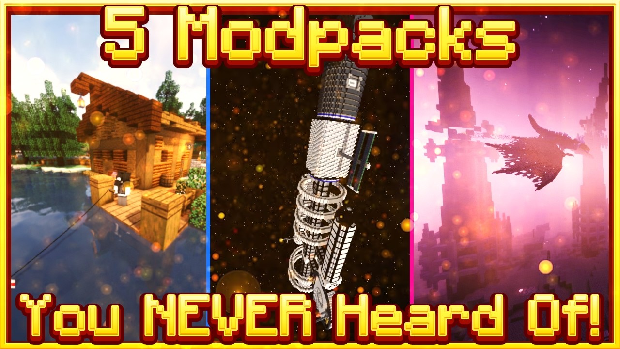 5 Minecraft Modpacks You NEVER Heard Of! (Sword Mine Online, Mystic Realms, etc.)
