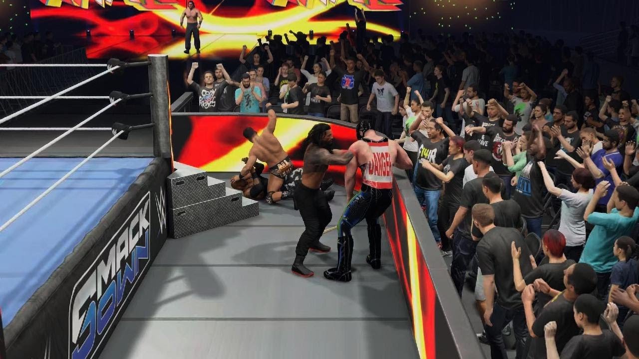 Roman Regins Vs Danger Vs The Great Khali Vs Ethan Page Vs New Jack