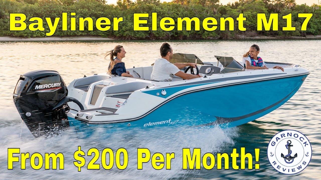 (2022) - Bayliner Element M17 Review | Affordable & Fun Deck Boat for Family Adventures