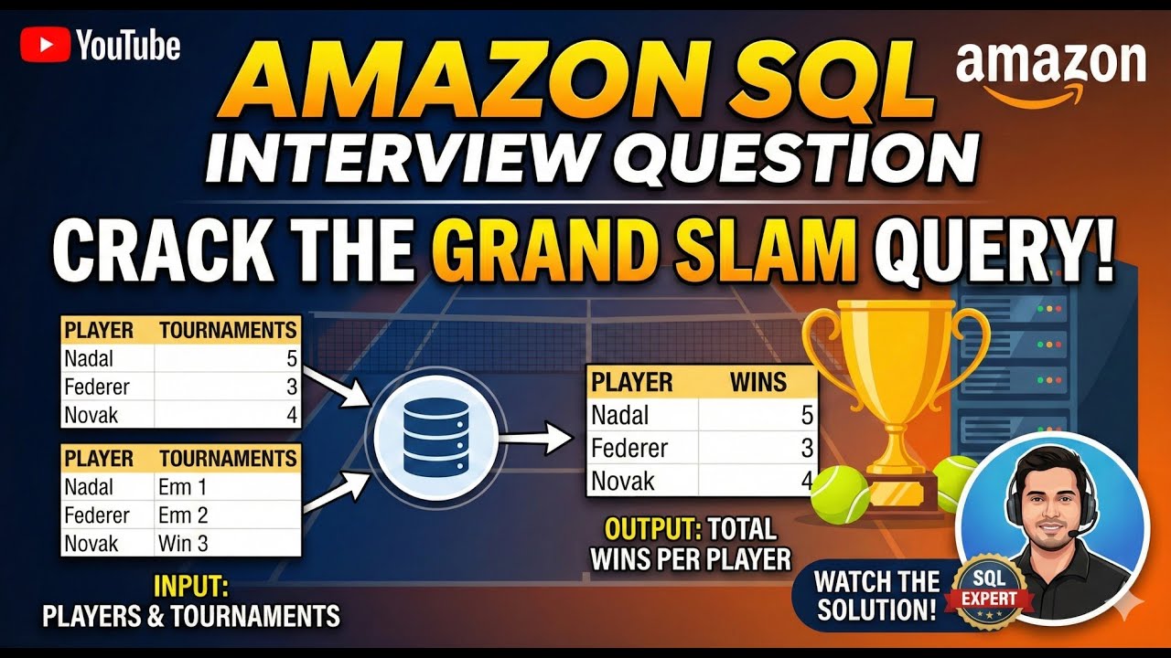 Amazon & EY SQL Interview Question | Advanced SQL Logic | (Real Interview Problem)