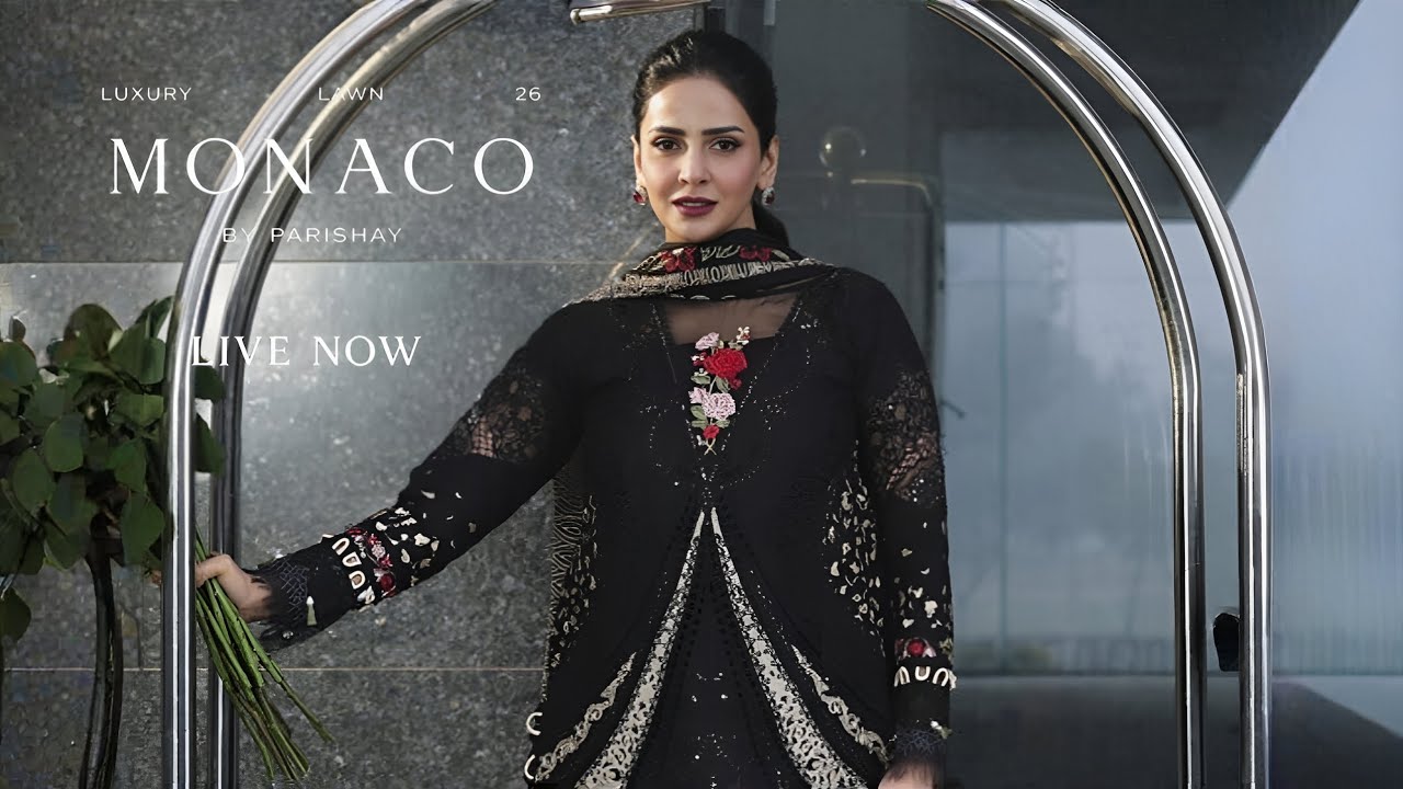 Parishay Luxury Lawn Unstitched Collection 2026 | Parishay Monaco Summer Lawn Collection 2026