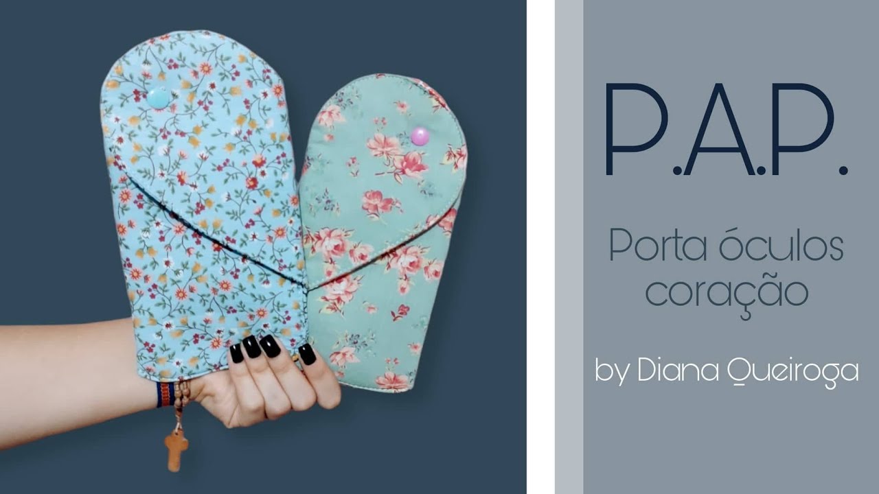 Porta óculos coração/#pap #portaoculos #costuracriativa #diadasmaes