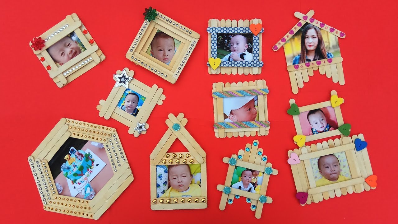 Top 10 DIY Popsicle Stick Photo Frame Compilation | Popsicle Stick Craft Ideas | Home Decor Frame