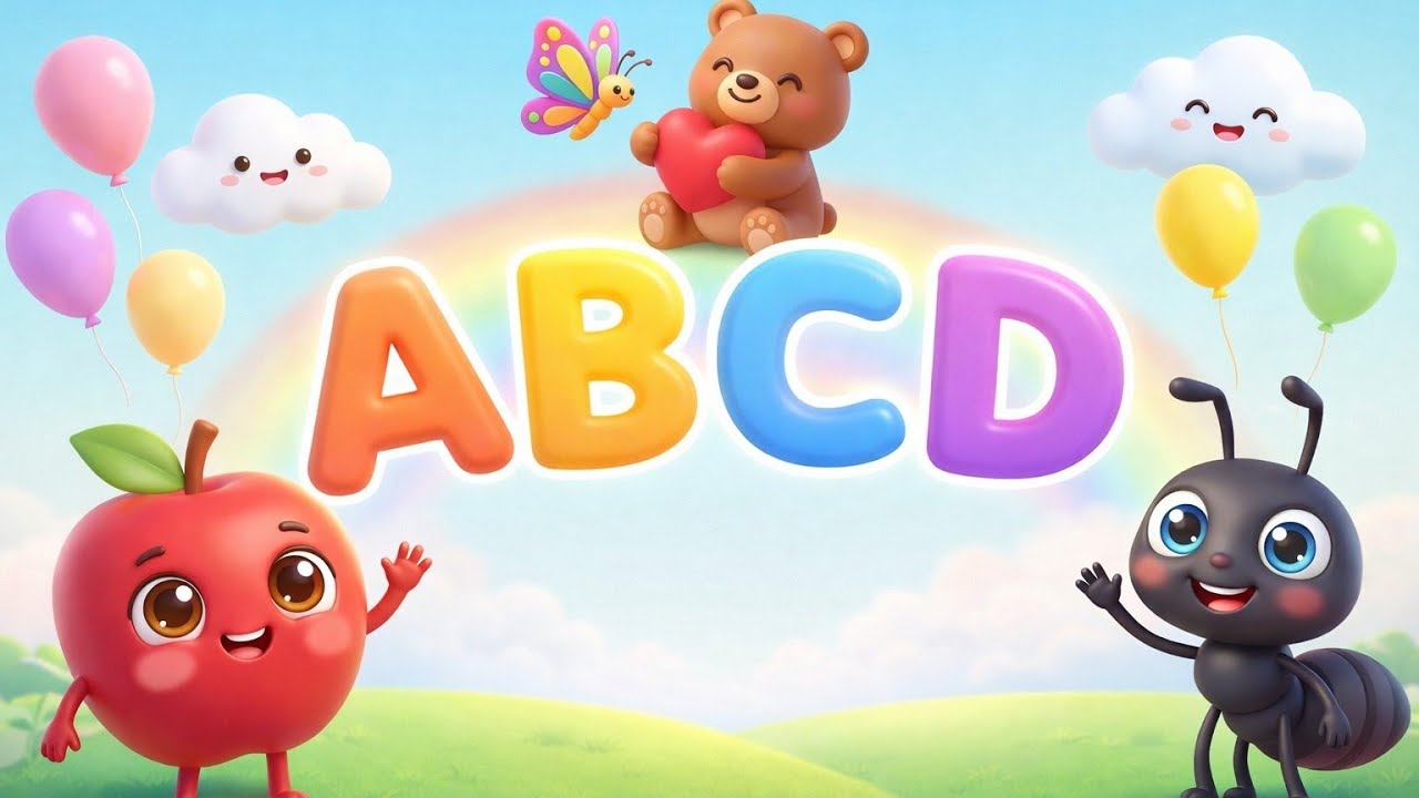 ABC Phonics Song for Kids | A for Apple A for Ant | baby learning Cute Toys | Toddler Learning