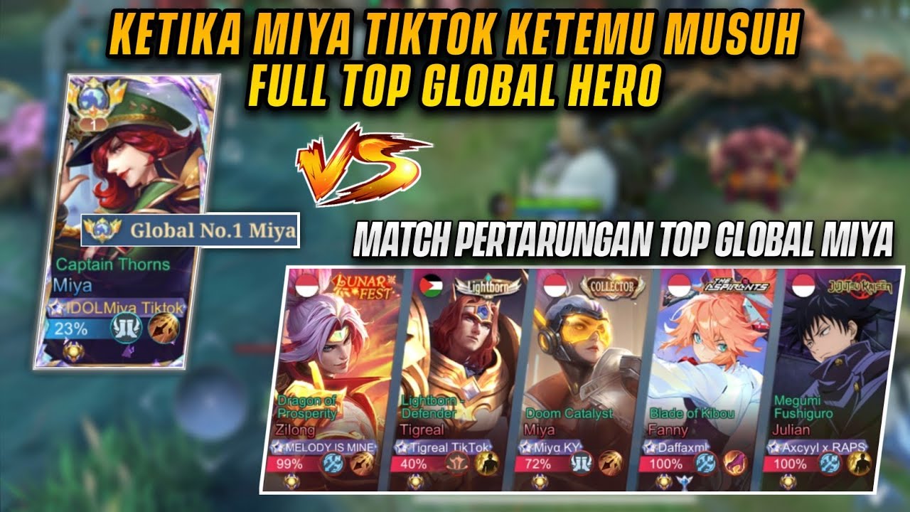 KETIKA MIYA TIKTOK KETEMU MIYA KY, AXCYYL, DAFFAXML & ENONG! SERU BANGET! | TOP GLOBAL 1 MIYA - MLBB