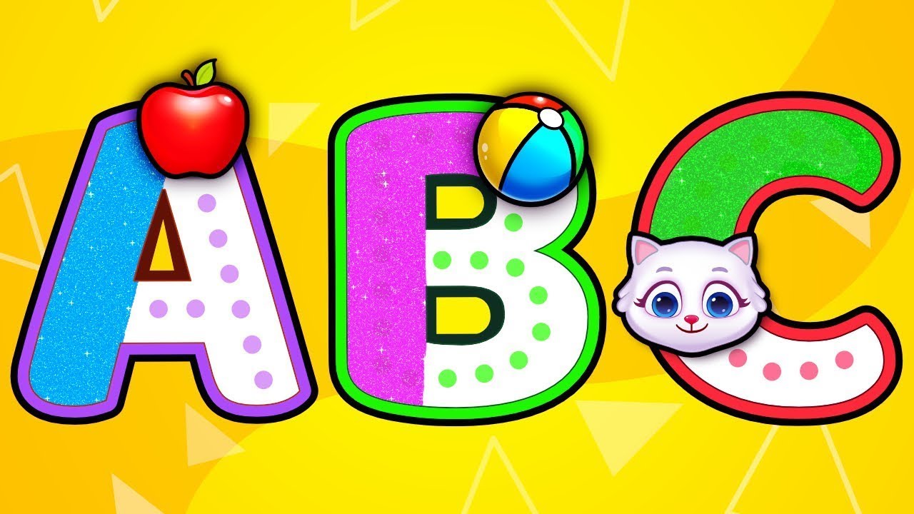 How to trace & write uppercase ABC for toddlers -part 10| learn alphabet A to Z, 2d shapes