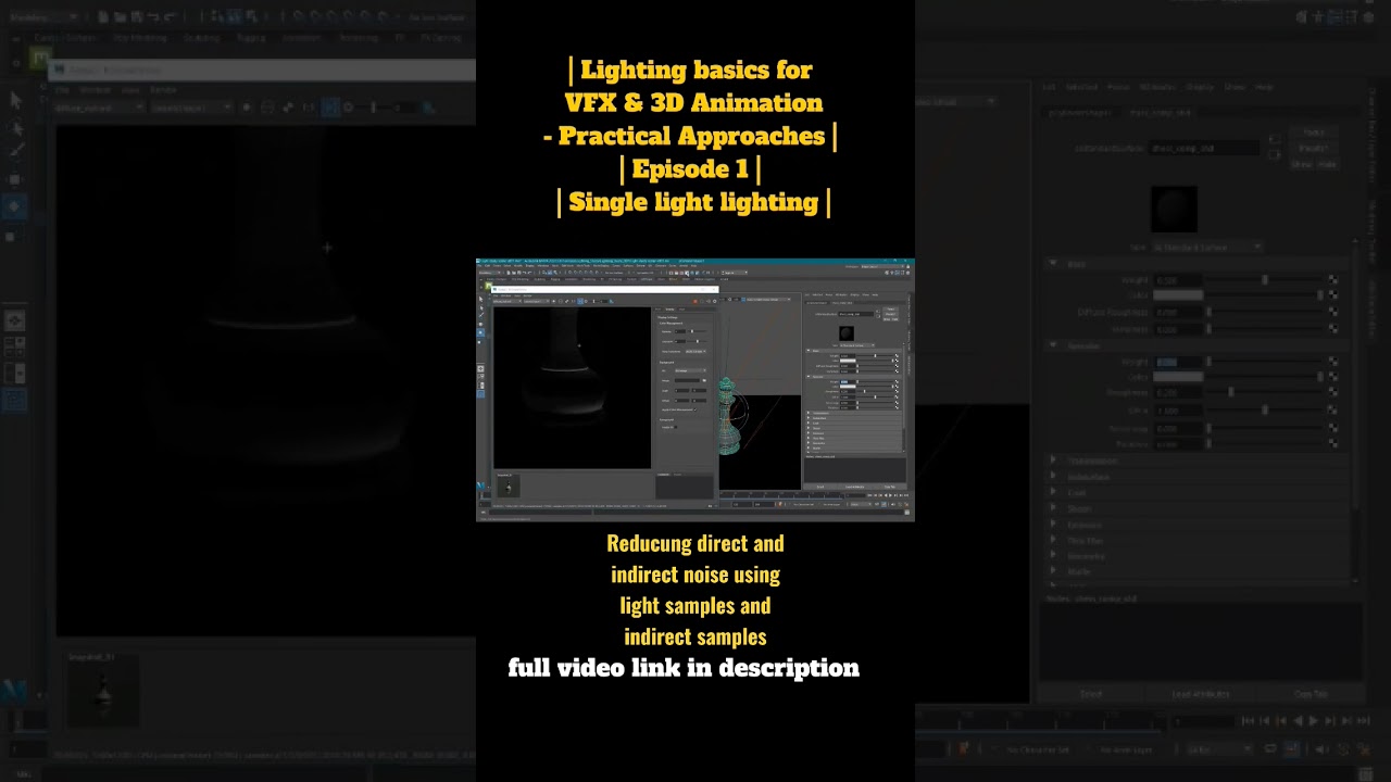 Reducing noise in the render | #maya #arnoldrenderer #mayalighting