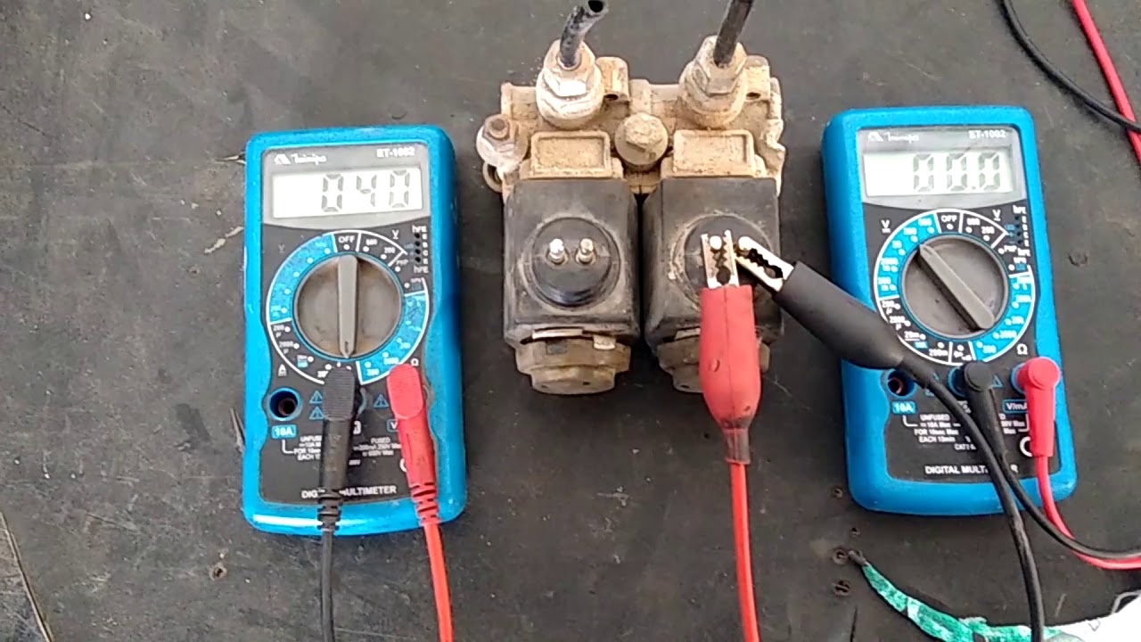 Teste Resistência nas Válvulas Solenoide - Uso Geral