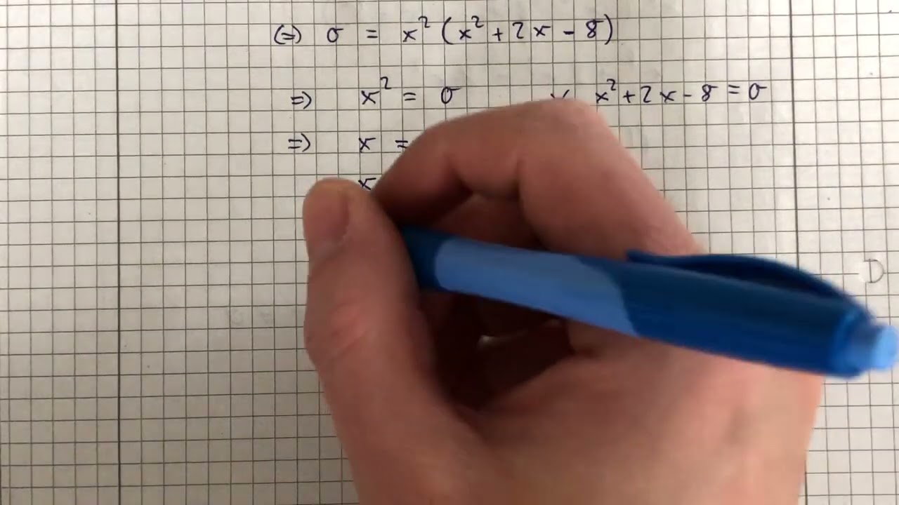 Nullstellen ganzrationaler Funktionen berechnen (Klasse 11)