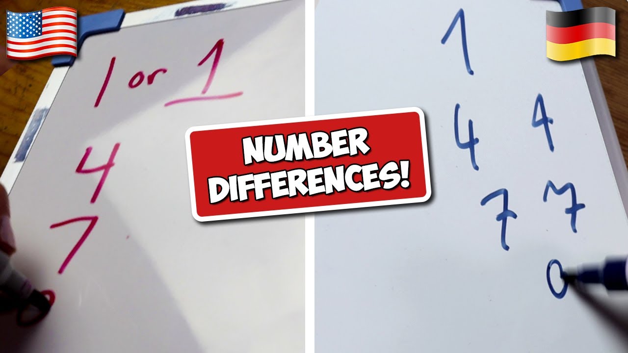 Numbers Differences - Germany vs USA!