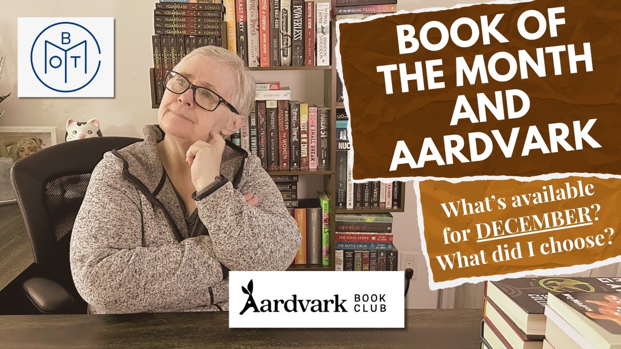 December Book of the Month and Aardvark Book Club last choices for 2025. What did you choose?