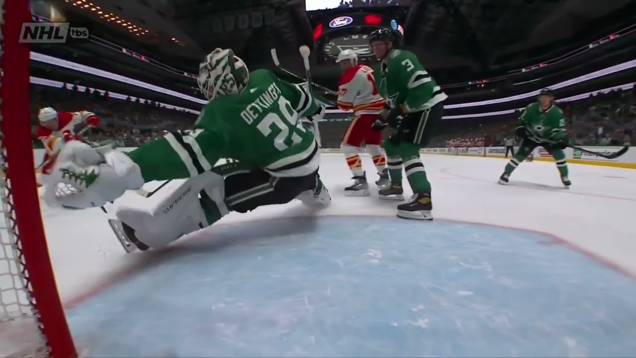 Jake Oettinger Makes A Spectacular Save On Tyler Toffoli