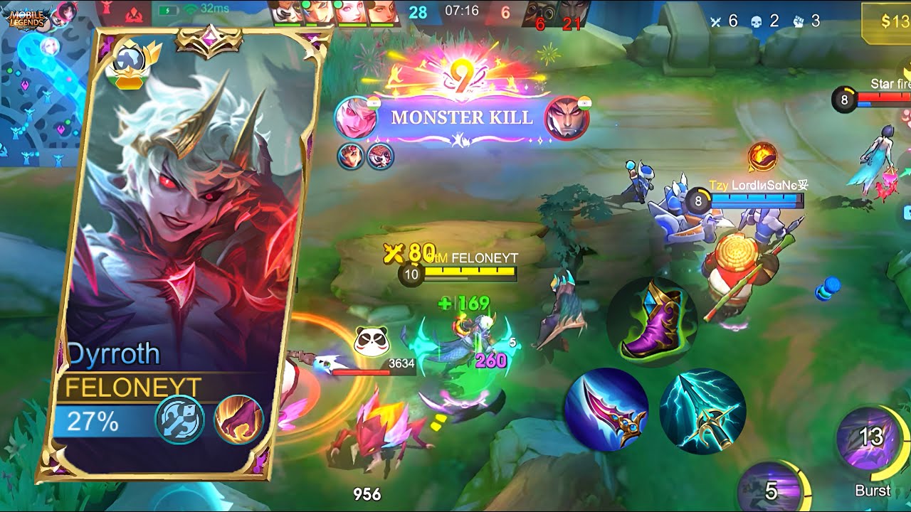 DYRROTH JUNGLE DOMINATION 2025! 🩸 The 100\% Lifesteal Build That CARRIES | Mobile Legends