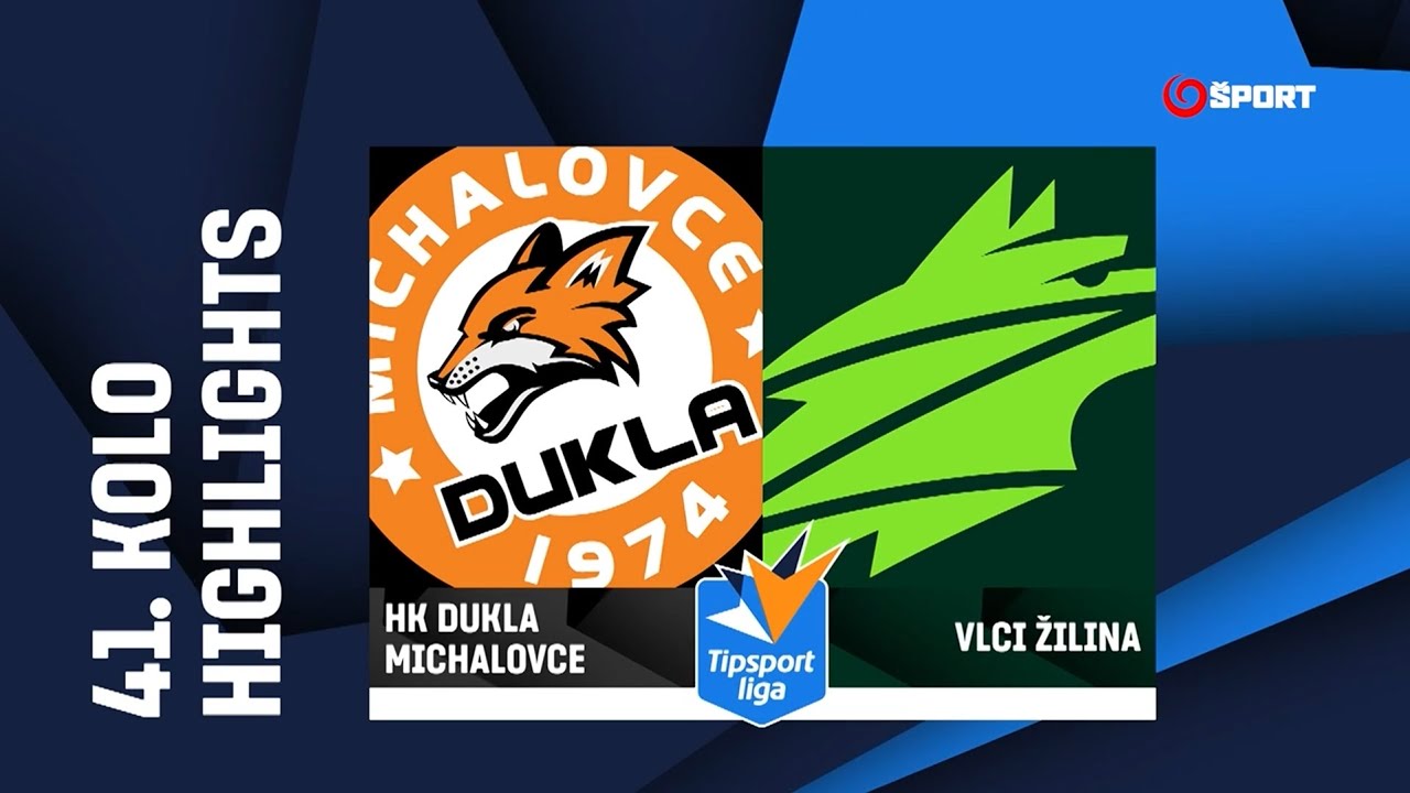 41. kolo: HK Dukla Michalovce - Vlci Žilina 6:3 (3:0, 1:2, 2:1)