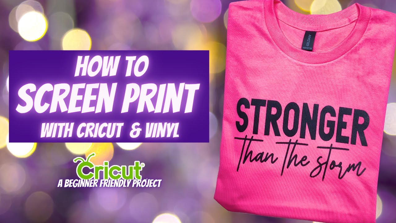 HOW TO SCREEN PRINT WITH CRICUT AND VINYL | FOR BEGINNERS